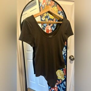 NWOT American Eagle Outfitters Women's Dark Ribbed Bodysuit